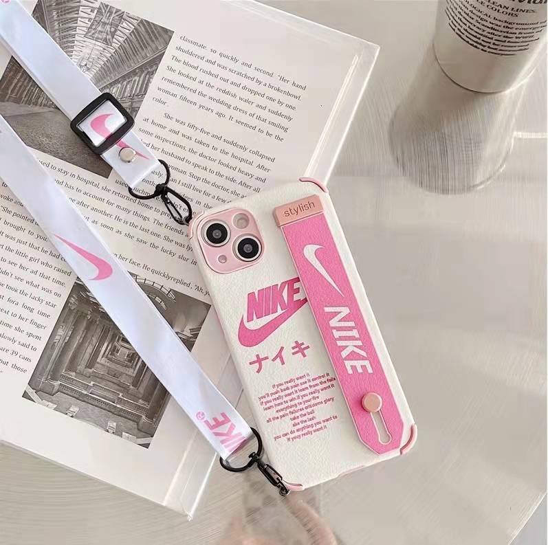 Nike Silicon iphone 13 pro case with strap Shoulder cute fashionable NIKE iphone13 pro max cover iphone 12 / 12 pro / 11pro max case
